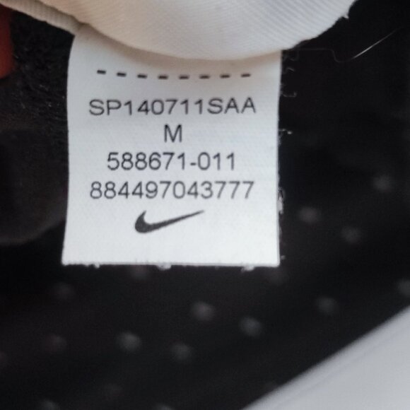 Nike active wear leggings women's size M black white polka dot w pink waistband - Picture 6 of 14